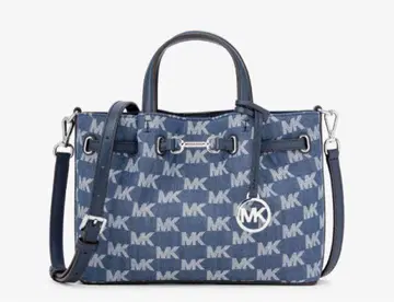 MICHAEL KORS CARSON 데님 센터 지퍼 새첼 스몰