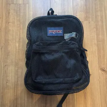 JANSPORT 메쉬 백팩 블랙