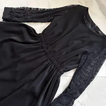 어반 리서치 도어즈 블랙 원피스 소매 레이스 포멀