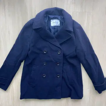 네이비 피 코트 통학용