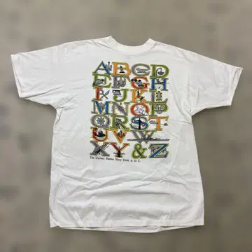 90s usa제 델타 t셔츠 알파벳 u.s.navy