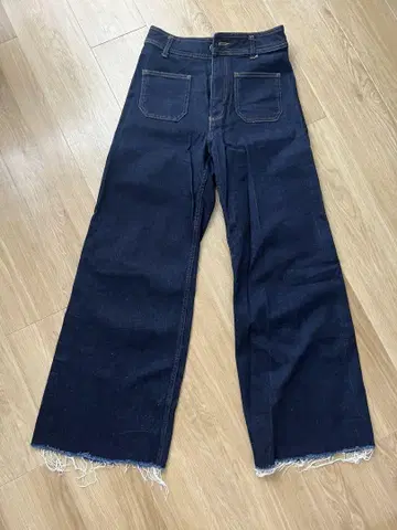[ 새상품 미사용 ] ZARA 다크 블루 프린지 데님 S 사이즈