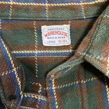 WAREHOUSE 플란넬 셔츠 두꺼운 원단 L