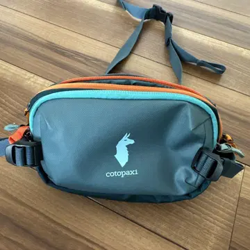 cotopaxi 바디백 그레이 오렌지 터콰이즈