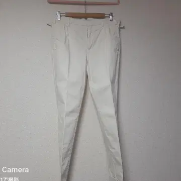 일레븐티 화이트 플리츠 팬츠 31