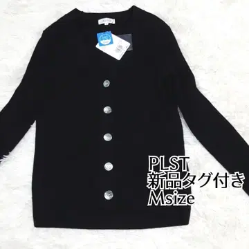 새상품 택 포함 PLST 플라스테 가디건 세탁 가능 블랙 Msize