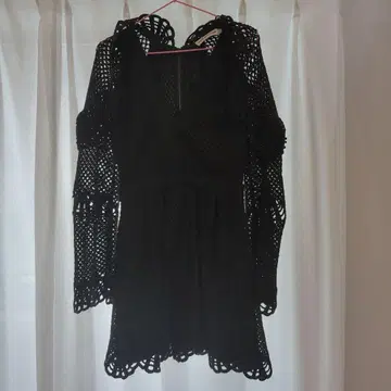 self-portrait 블랙 레이스 드레스 UK10