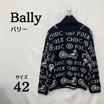 발리 BALLY 터틀넥 니트 사이즈 42 블랙