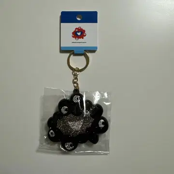 오사카 간사이 만박 큐빅 마스코트 키링 블랙 미야쿠미야쿠