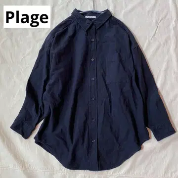 플라주 드라이 옥스 오버 셔츠 블랙 프리 사이즈