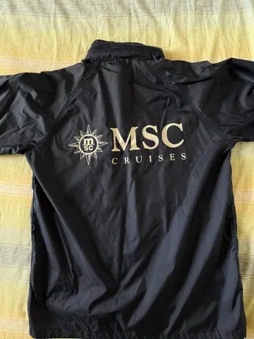 MSC 크루즈 로고 파랑 레인코트