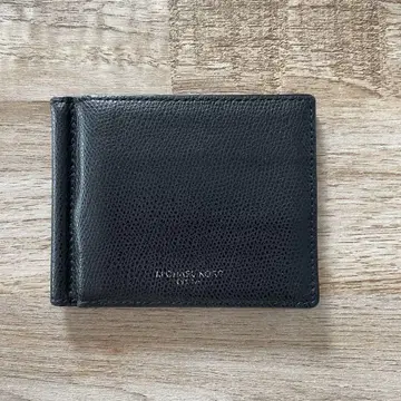 MICHAEL KORS 블랙 가죽 머니클립