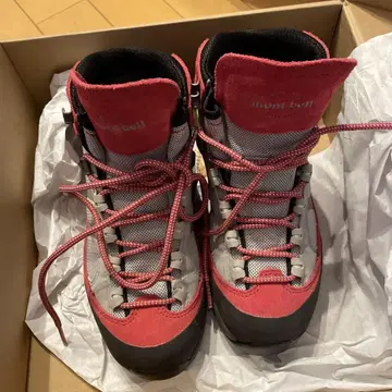 mont-bell 등산화 23.0cm 빨간색/그레이