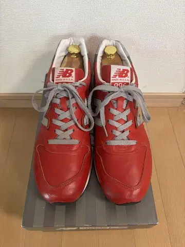 레어 뉴발란스 복각 M996 28cm 빨간색 가죽