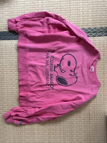 VOTE Vintage PEANUTS 스누피 맨투맨 숏 기장 F