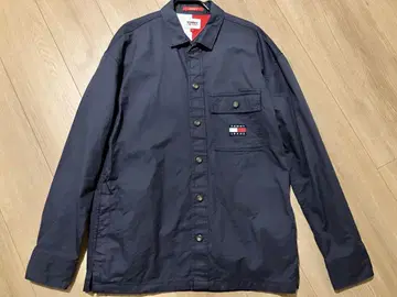 타미힐피거 진스 TOMMY JEANS 셔츠 아우터 네이비 S 로고