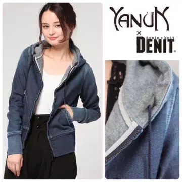 YANUK 야누크 DENIT 속기모 후드티 GRY 새상품 XS