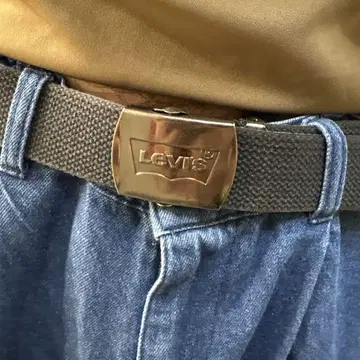 Levi's 캔버스 벨트 블랙