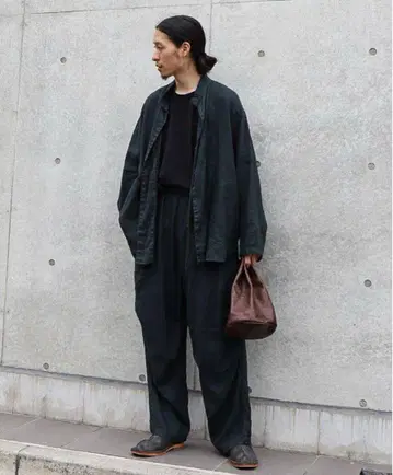 confect 린넨 젠 셋업 스모크 셔츠 밀리터리 팬츠