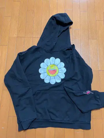 J Balvin x 무라카미 다카시 플라워 그래픽 후드티 L 사이즈