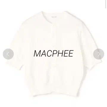 MACPHEE 드라이코튼 하프슬리브 가디건