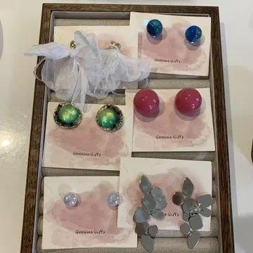 Genius Gifts 귀걸이 6세트 멀티 컬러