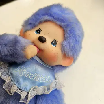 [ p107/k ] 레어 30주년 몽치치 블루 봉제 인형