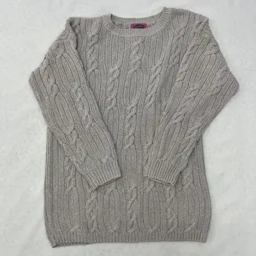 실크 100% CAMBRIDGE COUNTRY STORE 케이블 니트