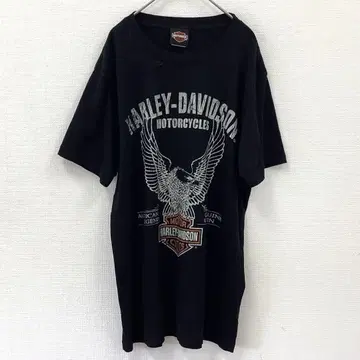 [ L ] HARLEY-DAVIDSON 이글 프린트 블랙 Y2K