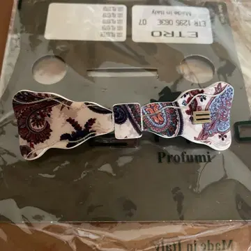 ETRO 페이즐리 무늬 헤어핀