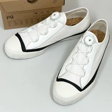 [ 미사용 ] pg next 로우컷 스니커즈 화이트 화이트 25.5cm