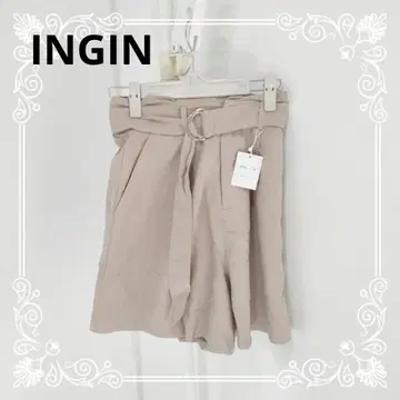 a1122 INGIN 잉그 벨트 포함 턱 들어간 숏팬츠 M