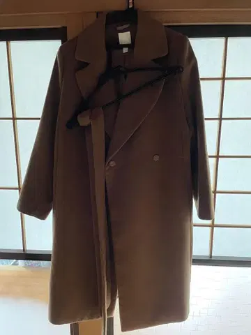 브라운 롱 코트