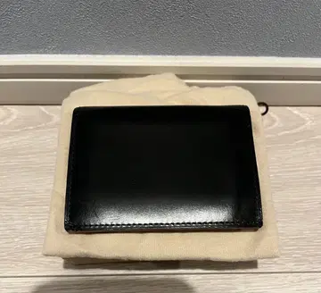 간조 GANZO 신브라이들THIN BRIDLE 2면 패스 케이스 블랙