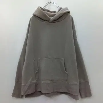 [ 나노 유니버스 ] 후드티 풀오버 드롭 숄더 긴팔 그레이