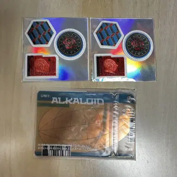 ALKALOID 앙스타 와펜 티켓 지퍼 파우치 세트