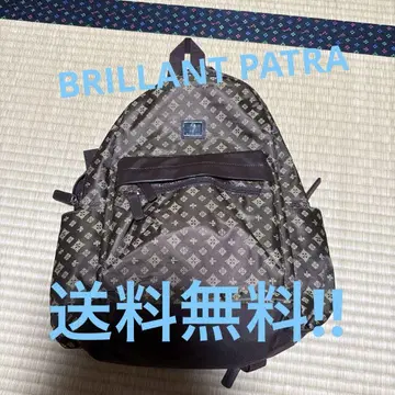 BRILLANT PATRA 기하학 패턴 브라운 백팩
