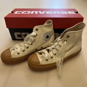 CONVERSE ALL STAR 아이보리 하이컷 끈 포함
