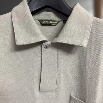 Eddie Bauer 그레이 반팔 피케 셔츠