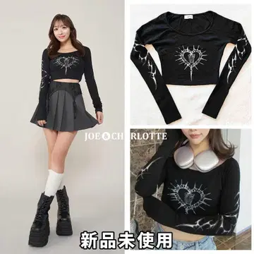 다리치 darich 하트 모티브 크롭 상의 BLK 블랙