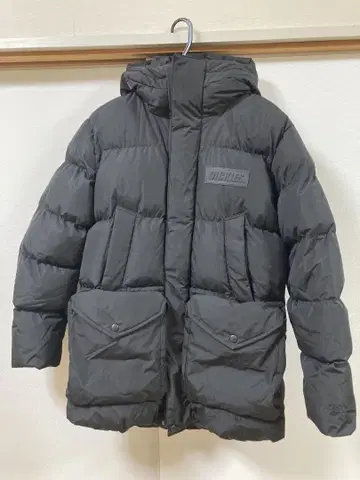 Dickies 블랙 패딩 자켓 후드 부착