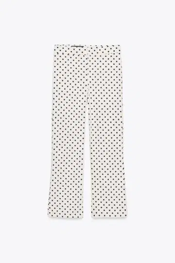 미사용 새상품 ZARA 자라 도트 무늬 미니 FLARE 팬츠 S