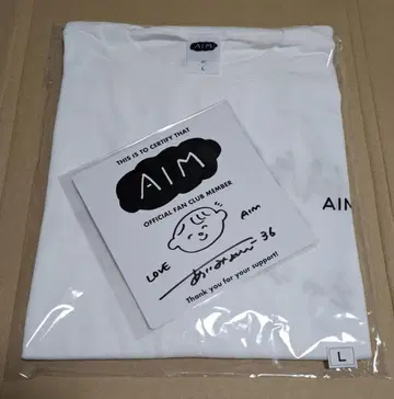 아이묭 친필 사인 색지 AIM 한정판 T셔츠