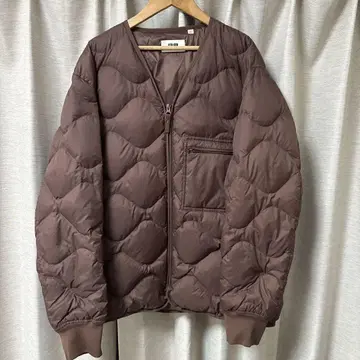 UNIQLO 브라운 다운 자켓 퀼팅
