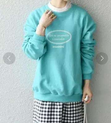 SHIPS any MONMIMI 프린트 로고 맨투맨 트레이닝복 긴팔