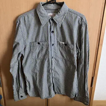 THE FLAT HEAD 체크 무늬 플란넬 셔츠 사이즈 40