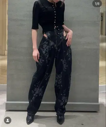 fetico Rose denim high-waist jeans