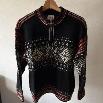 Steffner sport 노르딕 무늬 긴팔 스웨터 M