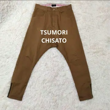 TSUMORICHISATO 브라운 사루엘 팬츠 치노