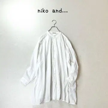 niko and - 밴드 카라 개더 루즈핏 튜닉 약간의 비침